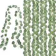 Lenamos 8Pcs Eucalyptus Garland, Artificial Eucalyptus Leaves Table Greenery Garland Wreath for Wedding Party Table Bedroom Wall Room Decor