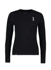 Mons Royale Cascade Merino Flex 200 LS Womens T-Shirt - Black - XXL