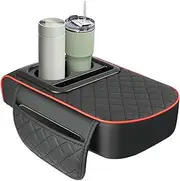 Car Armrest Pad With Cup Holder, Heightened Center Console Cushion Cover For SUV And Truck, Console Protector Center Console Cushion Cover With Drink Cup Holder, Heightened Armrest Pad Protector For S