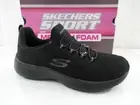 Women's Skechers Dynamight Memory Foam Lace Up Sneakers Comfort Black Size 7.5