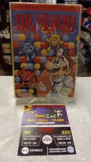 NES- Dr. Mario (Nintendo) FACTORY SEALED H-SEAM W/BOX PROTECTOR