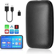 SUIOPPYUW Wireless Box Play Online Videos Overseas Effortlessly Automotive Intelligent Module TPR Connected Car Android Box, Regular Style