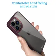 iPhone 14 Pro Case Cover - Non-Slippery, Clear & Hard, Shock & Scratch Protection With Screen & Rear Camera Lens Guard - Silver