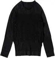 Tight Compression Shirts for Men's Long Sleeves, Winter Body Shaping Tops Sports Waist Trimmer Shapewear Baselayer