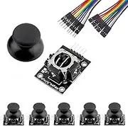 WWZMDiB 6Pcs Dual-Axis Button Joystick Module PS2 Game Joystick Control Stick Sensor for Arduino PS2 Raspberry Pi