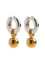 Agmes Sonia Two-tone Hoop Earrings - Gold ONE SIZE
