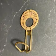 Gold Wrapped Metal Cast Iron Wall Hook Coat Hat Towel Hanging Heavy Duty