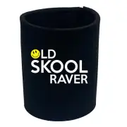 Old Skool Raver - Funny Can Bottle Stubbie Novelty Gift Stubby Holder