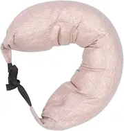 PRETYZOOM U Shaped Neck Pillow for Office Travel Comfortable Rest Support Pillow Beige for Afternoon Naps Easy to Clean Design for Home Store Use
