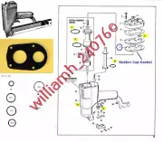 Paslode Finish Nailer Stapler MU-112-N18 O-ring Kit + Rubber Cap Gasket #7