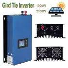 2KW/1KW Solar On Grid Tie Inverter Pure sine wave MPPT For DC 22-65V/45-90V PV
