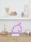 Beacon Lighting Neon Unicorn Lamp in Pink