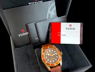 飛馬當舖 售 Tudor 帝舵 2018 Bronze 79250BM 青銅 銅錶 潛水錶 自動上鍊 9成5新 43mm