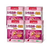 在飛比找森森購物網優惠-【三多】女性B群+鐵鎂糖衣錠4盒組(60錠/盒)
