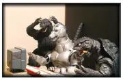 Magnet #128 Kaiju Computer Club Godzilla Gamera Mechagodzilla Toho Toy Meme