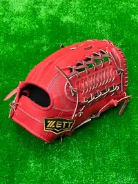 在飛比找Yahoo!奇摩拍賣優惠-棒球世界全新ZETT 頂級硬式訂製牛皮棒壘外野手手套BPGT