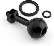 Aluminum 1/4 Inch Screw Ball Adaptor Mount Tripod Adapter Compatible with Hero 13 and Osmo Action Camera Diving Photo Studio Kit (Black)