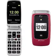 BNIB Doro Primo 418 Single Sim Red Factory Unlocked 2G OEM