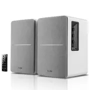 Edifier R1280DB Powered Bluetooth Bookshelf Speakers - Optical Input - White Silver