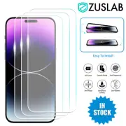 For Apple iPhone 14 Pro Max Plus Zuslab Tempered Glass Screen Protector x3