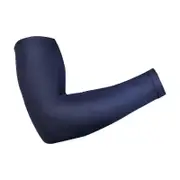 Basketball Arm Guard Muscle Compression Arm Sleeve UV Sun Protection Arm Cover Men Women Cooling Compression Arm Sleeve Dark Blue M