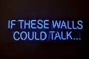 If These Walls Could Talk Acrylic 14" Neon Light Sign Lamp Party Wall Decor