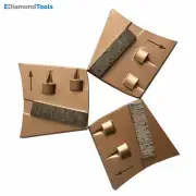 PCD Grinding Discs for Fast change Floor Grinder - Set of 3 Clockwise Pieces