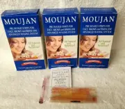 3 PK. MOUJAN , PRE-WAXED STRIPS FOR FACE, Hair Removal WaxED Strips, 6 - 2 SIDED
