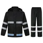 High Visibility Safety Rain suit, Jacket, Pants High Visibility Reflective Ra...