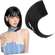 ARTSEWPLY Clip in Faux Bang Hairpiece for Women Natural Hair Extension Clip Lightweight Comfortable Bang Fringe for Instant Style Transformation for Daily Wear Special Occasions