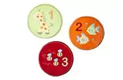 Set of 3 Tiddliwinks ABC,123 Velour 9" Wall Art, NEW Baby Nursery Kids Room