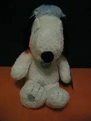Peanuts Snoopy Light Up Musical Christmas Holiday Plush Blue Snowflake Hat 17"