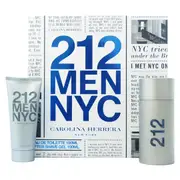 212 by Carolina Herrera for Men - 2 Pc Gift Set 3.4oz EDT Spray, 3.4oz After Shave Gel