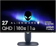 Alienware 27 Gaming Monitor - AW2725DM - 27-inch QHD (2560 x 1440) up to 180 Hz Display, 1ms Gray to Gray, IPS Panel, NVIDIA G-SYNC, AMD Freesync, VESA AdaptiveSync, VESA DisplayHDR 400