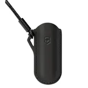 Victorinox 7 cm Classic Swiss Army Knife Leather Pouch - Dark Illusion (Black)