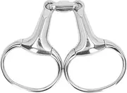 NDNCZDHC Snaffle Bit for Horse, Stainless Steel Horse Tack Anti Biting Loose Oval Link Equestrian Horse Bits for 125mm Horse Mouth