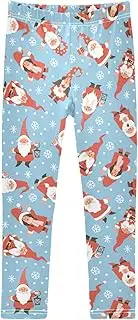 [Caihoyu] Girls' Leggings Soft Comfortable Stretchy Kid Pants Elastic Waist Girls Printed Leggings 4-10T
