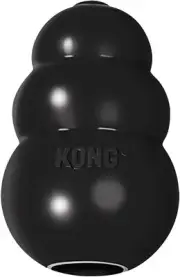KONG Extreme Dog Toy - Fetch & Chew - Treat-Filling Small, Black