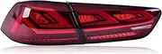 Tailligt Assembly Compatible With Mitsubishi LANCER LED Driving Light LED Brake Light LED Sequential Turn Signal(Red)