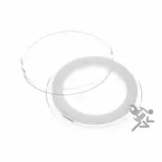 (25) Air-tite 34mm White Ring Coin Holder Capsules for 1/2oz Silver Maple Leafs