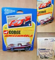 1 VINTAGE ('70s) CORGI JUNIORS WHIZZWHEELS - NO.50 "FERRARI 512s" - MINT ON CARD