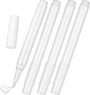 Ciieeo Erasable Chalk Markers White Chalkboard Marker 4 Pcs White Liquid Chalk Markers Erasable Writing Pens for Car Windows Glass Blackboard Mirrors Crafts Glass Markers Erasable Blackboard Chalk