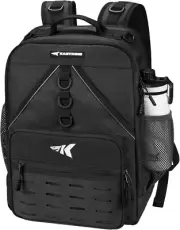 Karryall Medium Fishing Tackle Daily Backpack, Large Storage Water-Resistant Fis