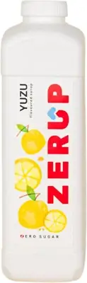 Zerup Zero Sugar Yuzu Flavoured Syrup 1L Bottles, Sugar Free Syrup, Yuzu Flav...