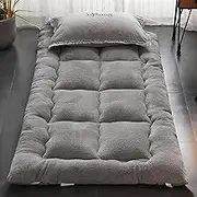 mattress mattress Futon Floor Mattress Thick Plush Camping Mattress Folding Portable Mattress Guest Mattress Dormitory Bed Single Double Tatami Mattress (Color :