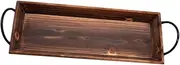 STOBAZA Rustic Wooden Candle Holder Tray Stylish Centerpiece for Home Decor Versatile Wooden Tray for Birthdays Weddings Christmas Daily Dining Candle Pillar Holder