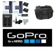 Battery for GoPro HD Hero4 BLACK SILVER X2 AHDBT 401+ USB CHARGER + SOFT CASE