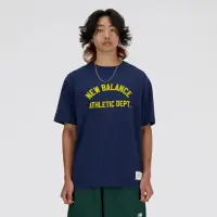 在飛比找momo購物網優惠-【NEW BALANCE】NB 上衣 男款 短袖上衣 運動 