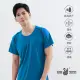 【遊遍天下】MIT男女款抗UV防曬涼感吸濕排汗機能圓領衫T恤GS2008藍色(S-3L)