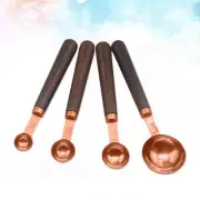 4 Pcs Measuring Jug Rose Gold Kitchen Accessories Oil Spoons